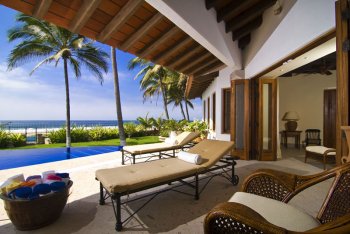 Pool Side at Quinta Christileen, a luxury vacation rental in Punta Mita, Mexico