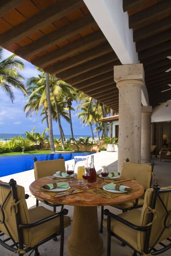 Pool Side at Quinta Christileen, a luxury vacation rental in Punta Mita, Mexico